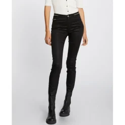 Pantalon slim enduit