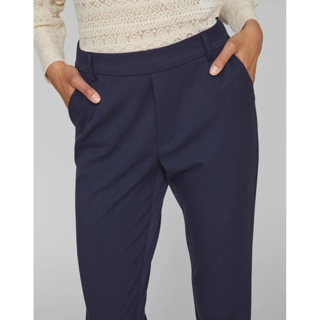 Pantalon slim fit bleu foncé Kali