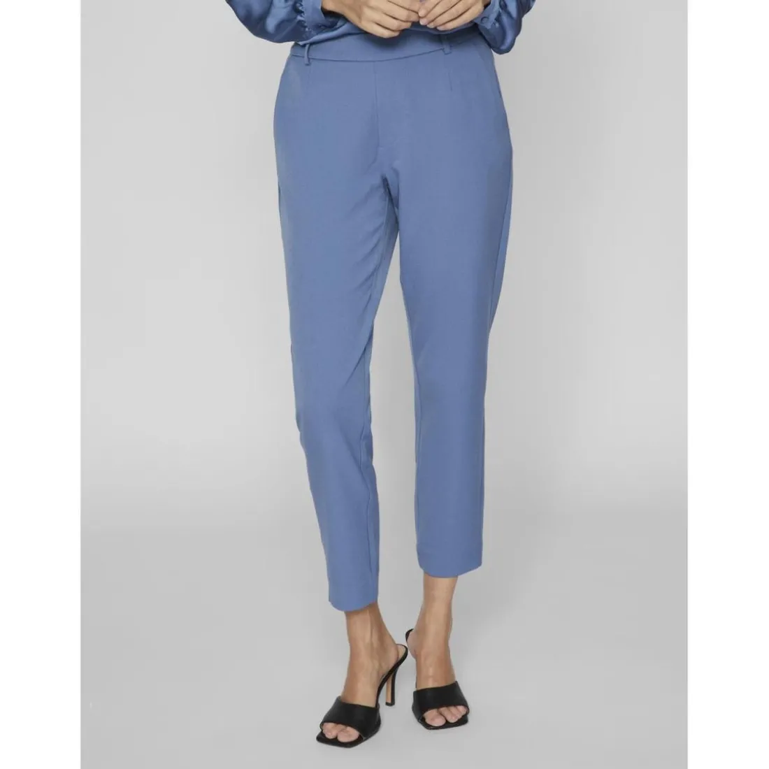 Pantalon slim fit bleu foncé Léa