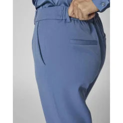 Pantalon slim fit bleu foncé Léa