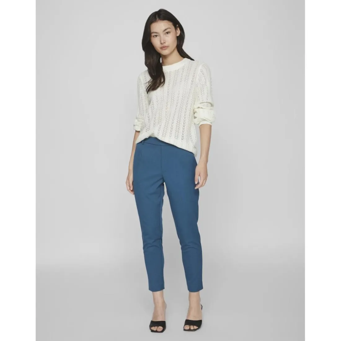 Pantalon slim fit turquoise Lila