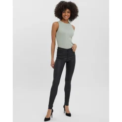 Pantalon slim noir en viscose