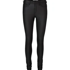 Pantalon slim noir en viscose