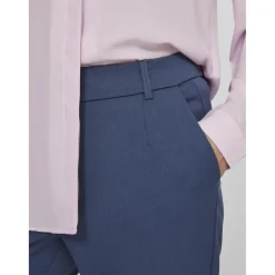 Pantalon slim taille haute Varone bleu Gia