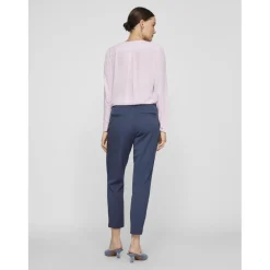 Pantalon slim taille haute Varone bleu Gia