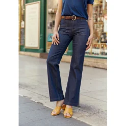 Pantalon SONNY- Brut bleu en coton