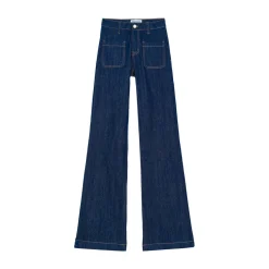 Pantalon SONNY- Brut bleu en coton
