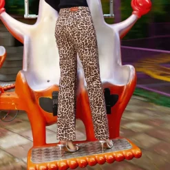 Pantalon SONNY leopard en coton