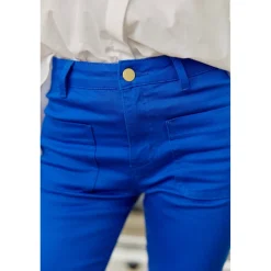 Pantalon SONNY T bleu ocean en coton