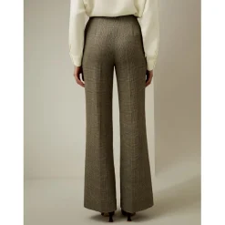 Pantalon Sprezzatura Urbane brun cendré en soie