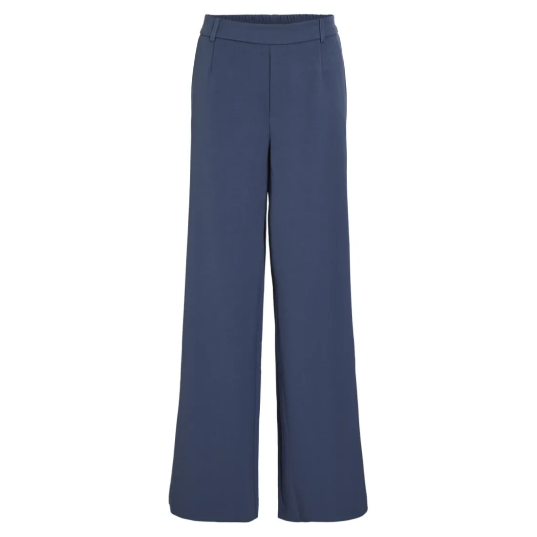 Pantalon taille haute jambe ample Varone bleu Nell