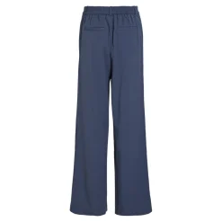 Pantalon taille haute jambe ample Varone bleu Nell