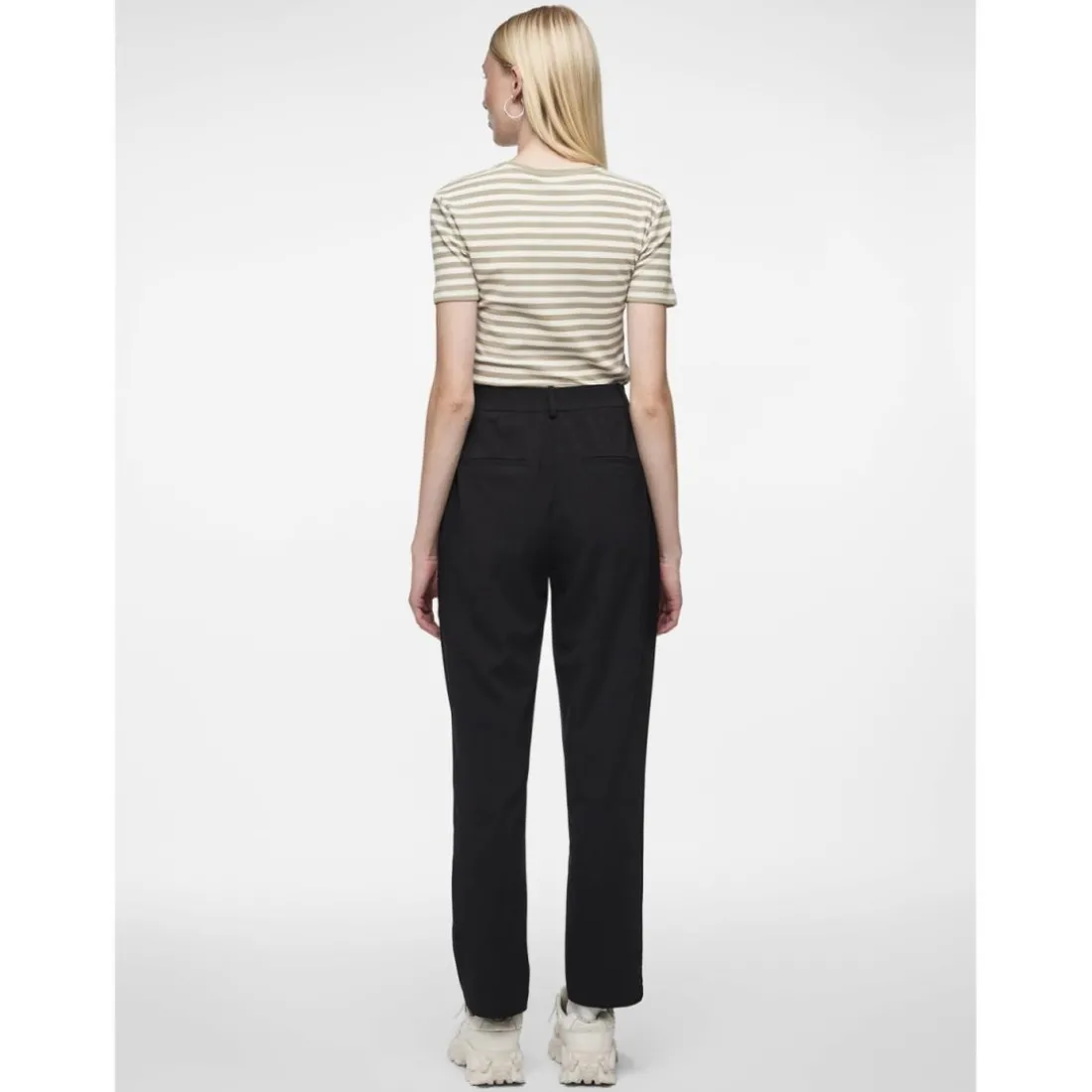 Pantalon tailleur droit noir