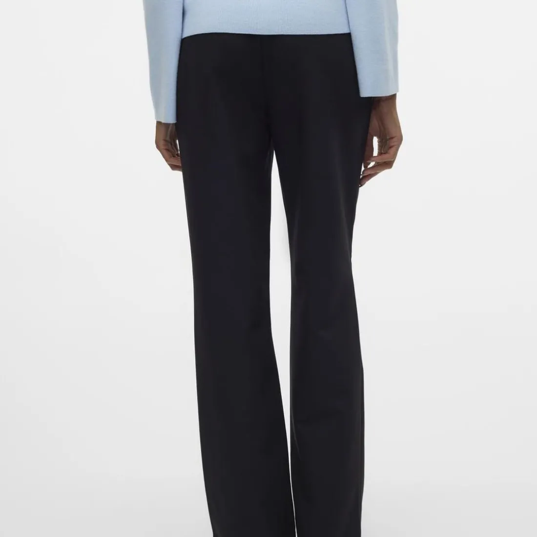 Pantalon tailleur en polyester recyclé Clair noir Rae