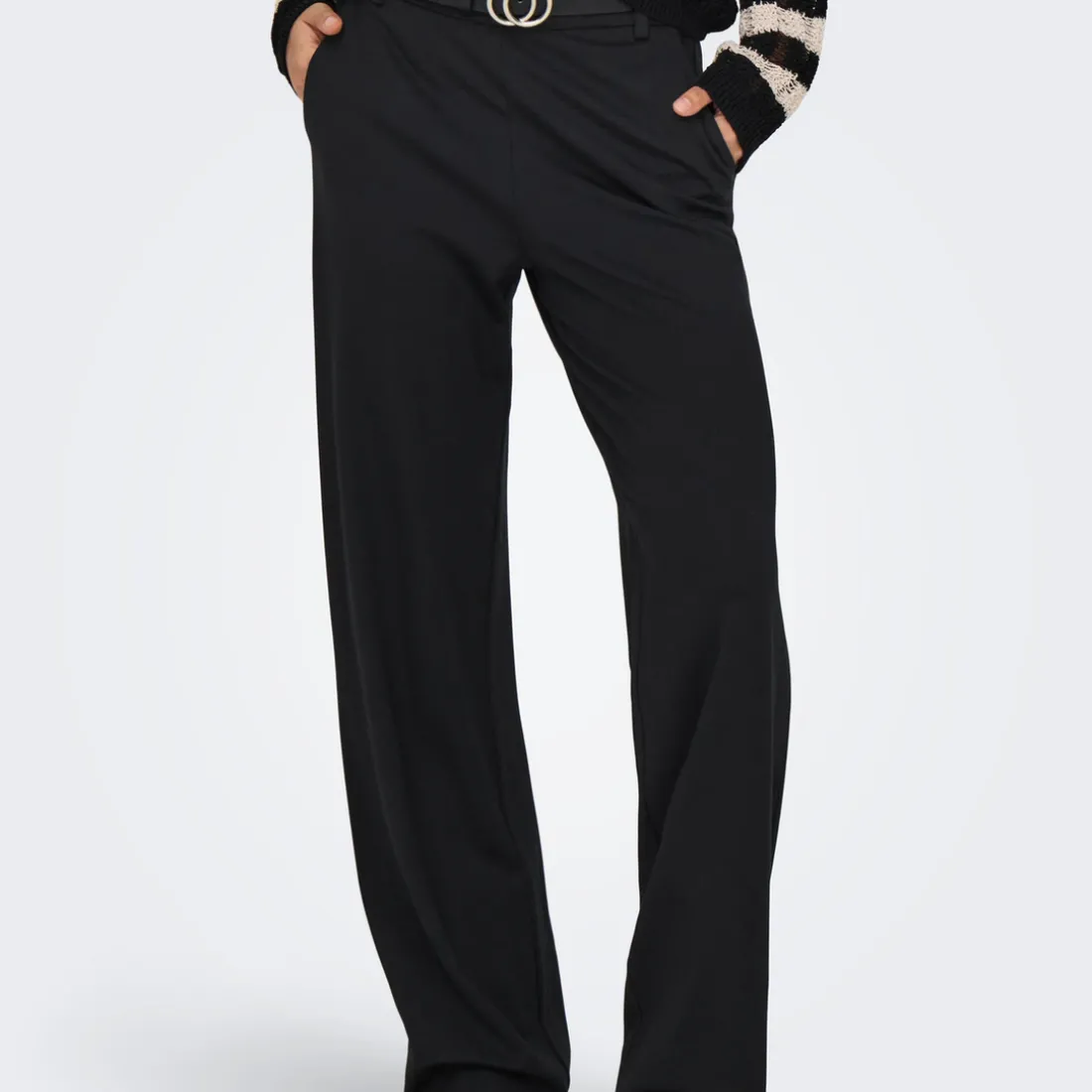 Pantalon Tailleur ONLPOPTRASHIFE - Noir en viscose Eve