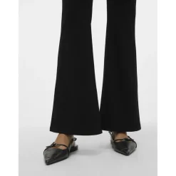Pantalon wide leg fit noir
