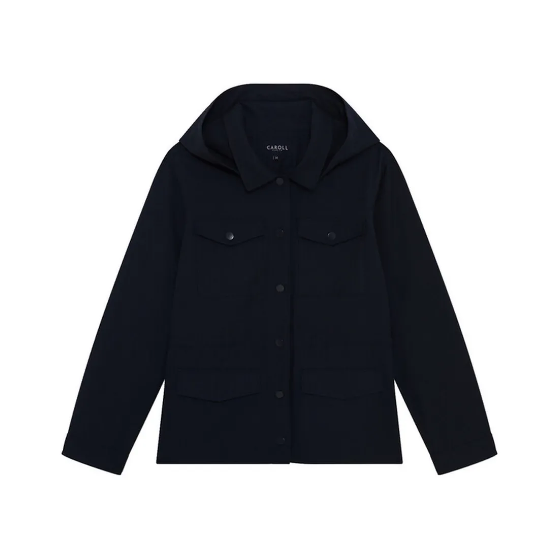 Parka femme bleu en coton