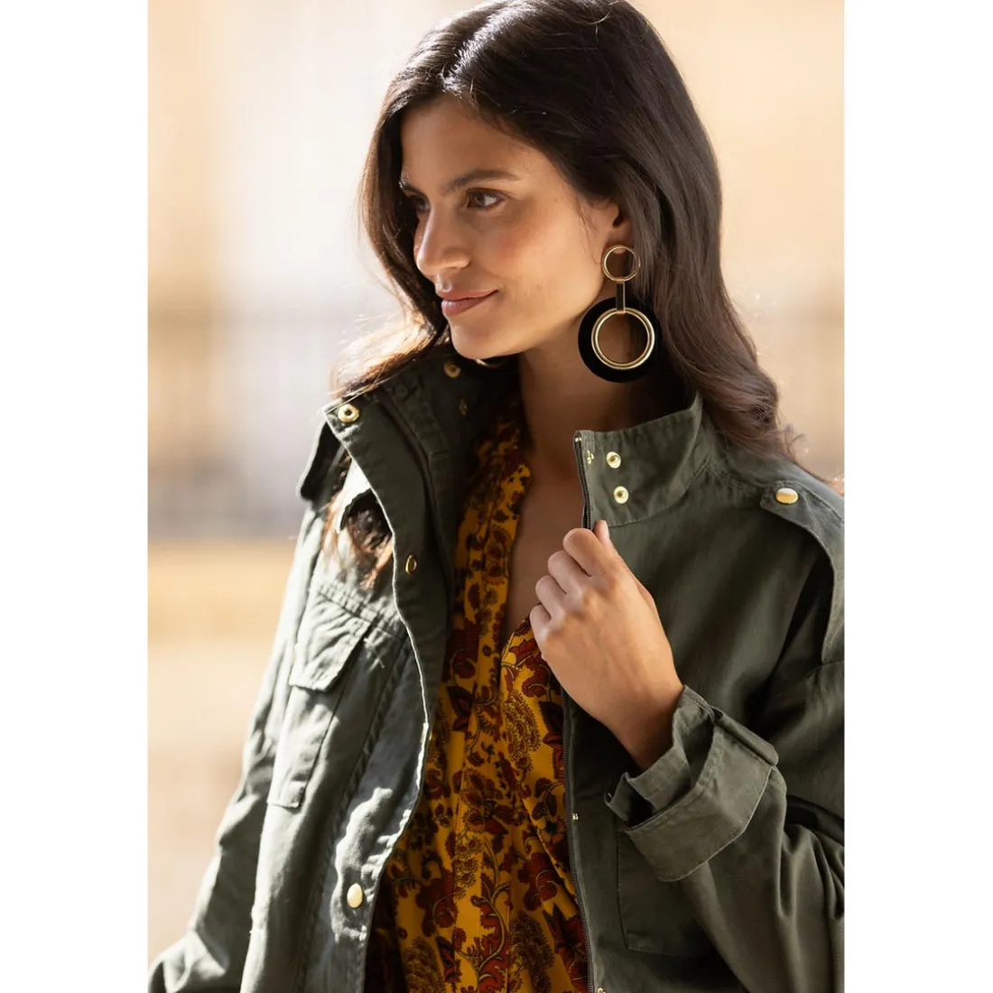 Parka saharienne femme 3 SUISSES COLLECTION vert