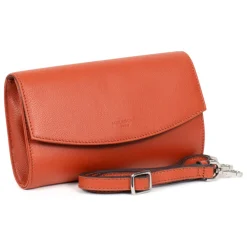 Pochette de soirée - Cuir de vachette - Orange - Confort