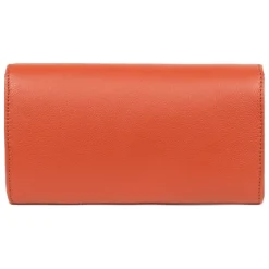 Pochette de soirée - Cuir de vachette - Orange - Confort