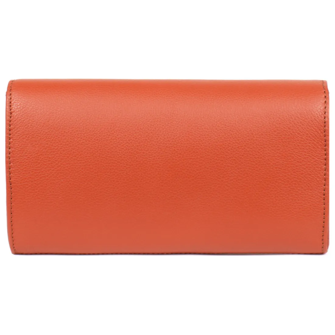 Pochette de soirée - Cuir de vachette - Orange - Confort