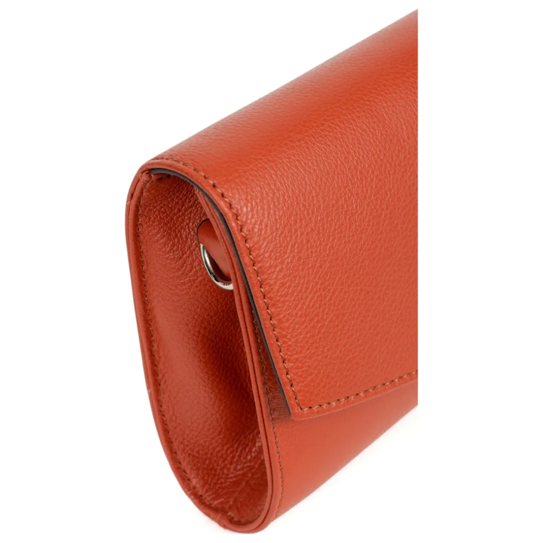 Pochette de soirée - Cuir de vachette - Orange - Confort