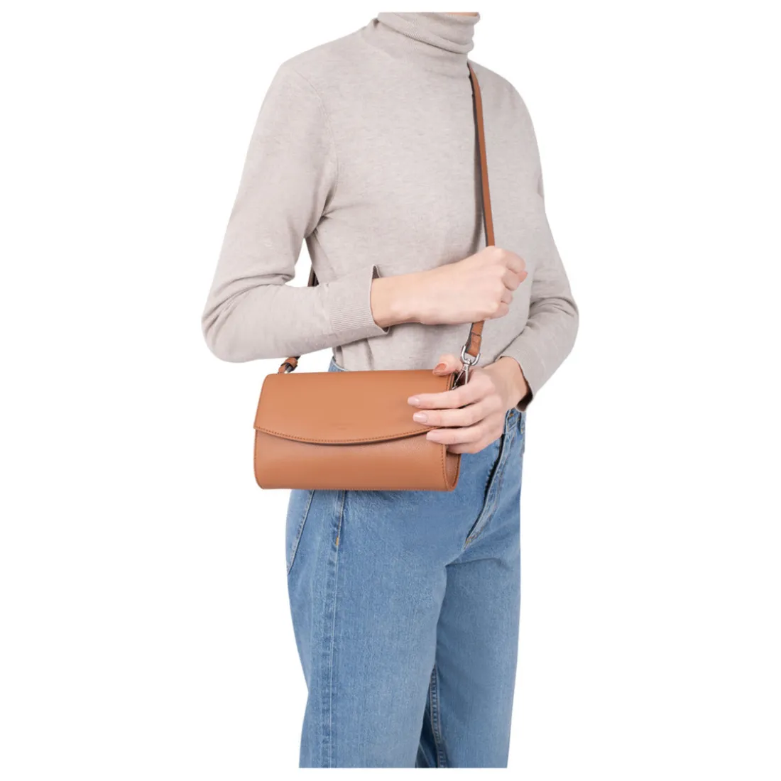 Pochette de soirée - Cuir de vachette - Orange - Confort