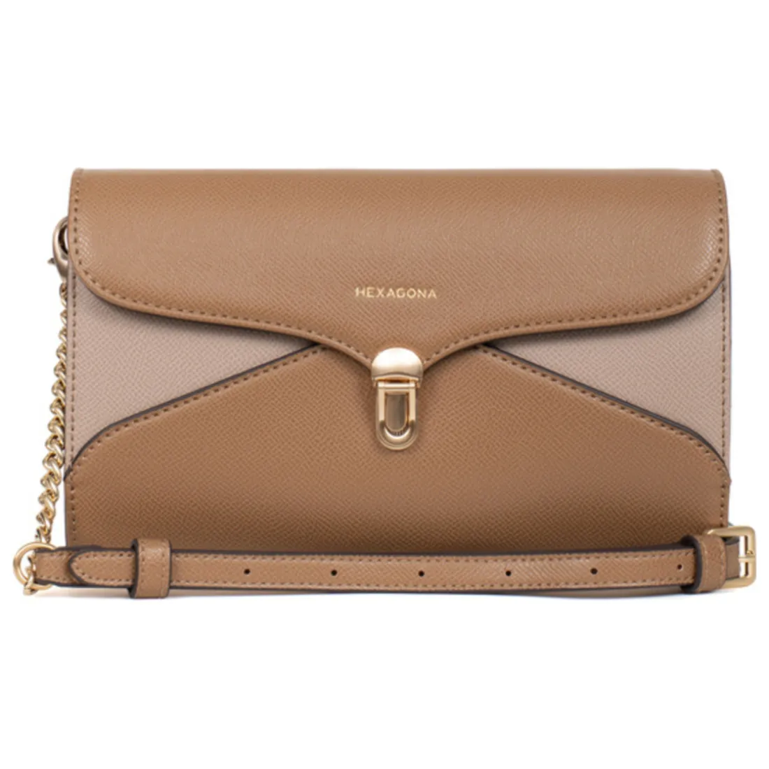 Pochette de soirée MERLINE Écorce/Taupe Pax