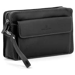Pochette dragonne Cuir FELIN Noir Jovi