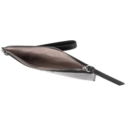 Pochetteeffet croco noir