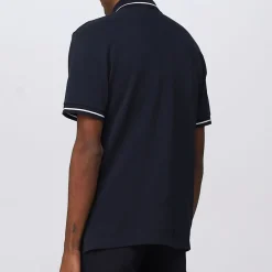 Polo en coton marine