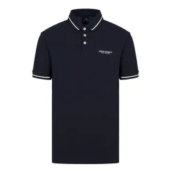 Polo en coton marine