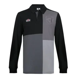 Polo homme noir multi en coton