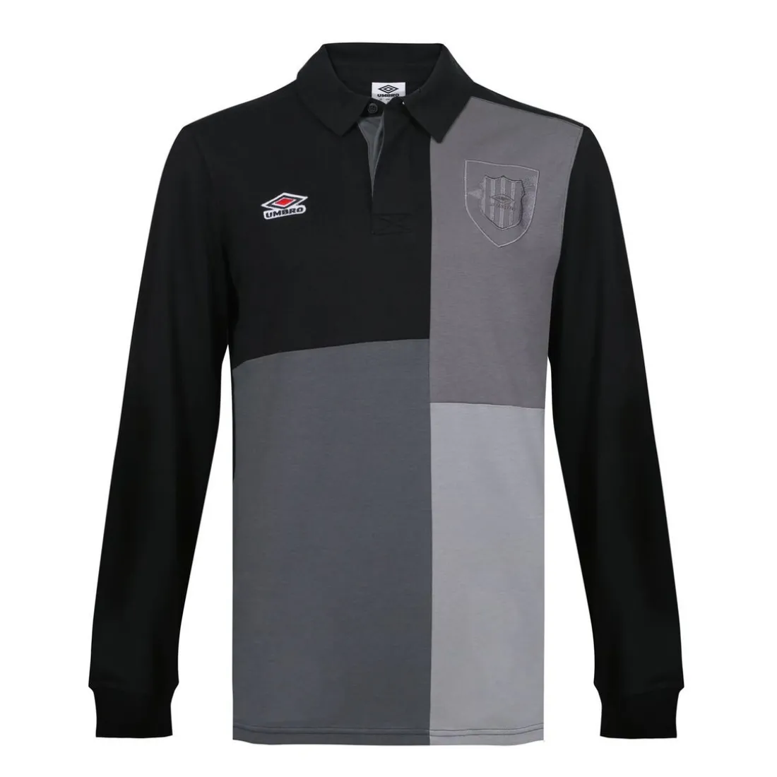 Polo homme noir multi en coton