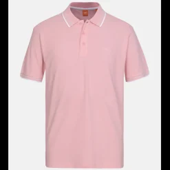 Polo M Courtes en coton JAROD Pink rose
