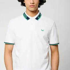 Polo M Courtes en coton TOBY White blanc