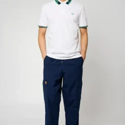 Polo M Courtes en coton TOBY White blanc