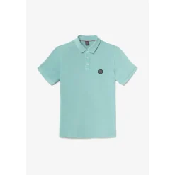 Polo manches courtes en coton DYLON bleu Owen
