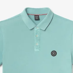 Polo manches courtes en coton DYLON bleu Owen