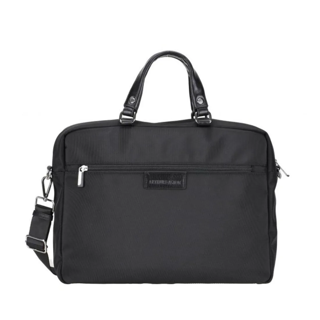 Porte document noir en cuir