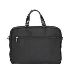 Porte document noir en cuir