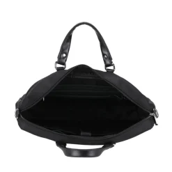 Porte document noir en cuir