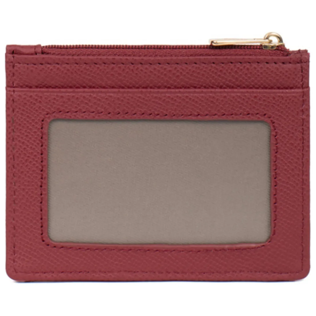 Porte-cartes AUDE Carmin Elsie en cuir
