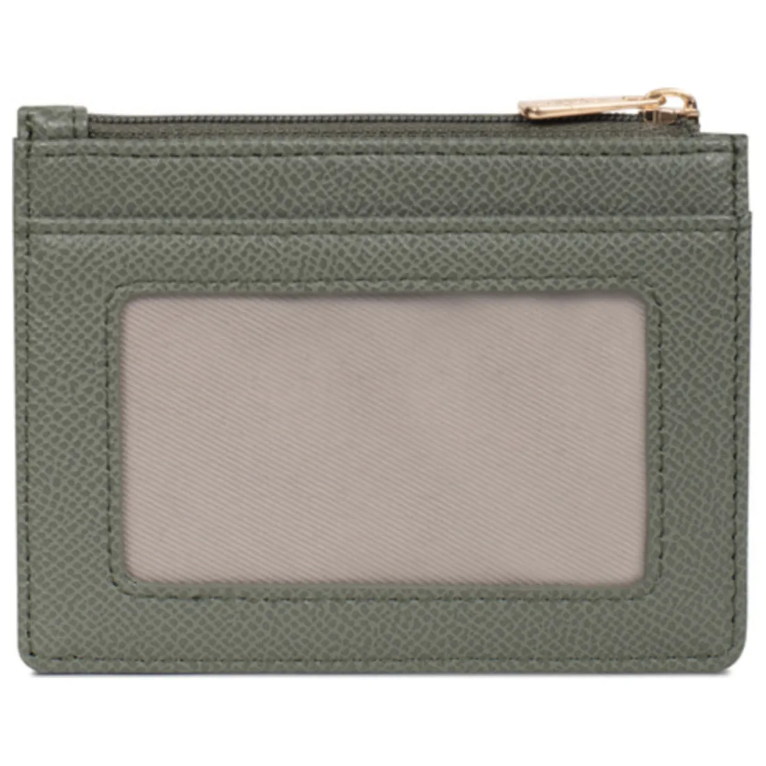 Porte-cartes Cuir MERLINE Kaki Ivy