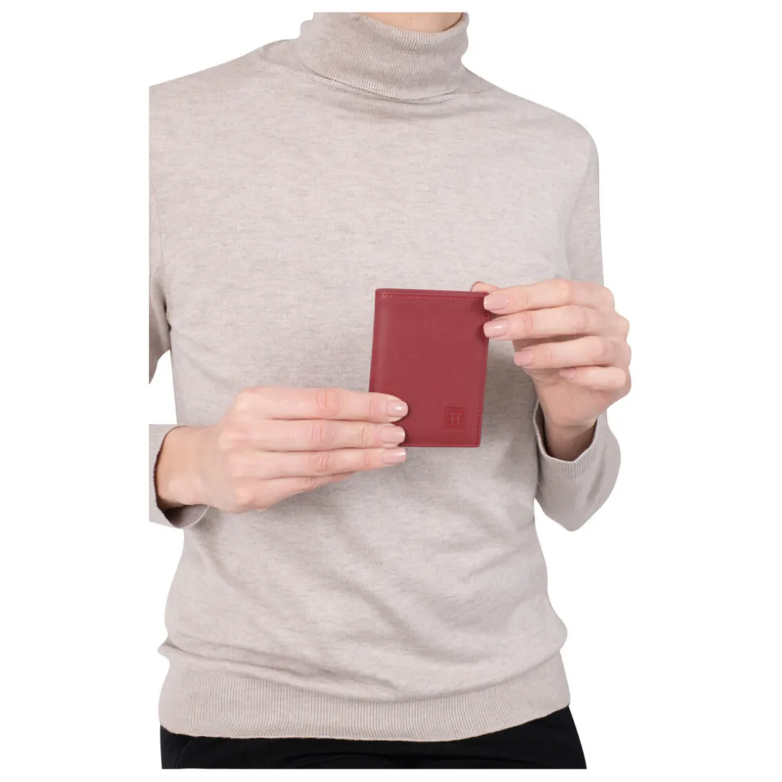 Porte-cartes Cuir SOFT Rouge Xavi