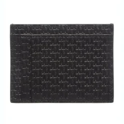 Porte-cartes homme noir en cuir