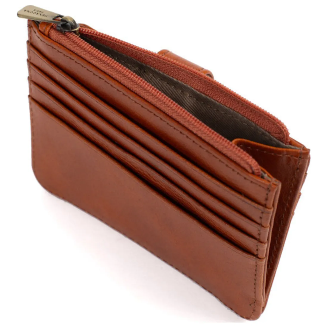 Porte-cartes ONDINE Cognac Vox en cuir