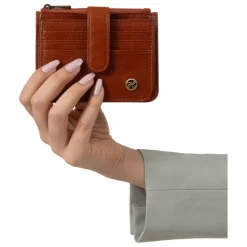 Porte-cartes ONDINE Marron Agnes en cuir