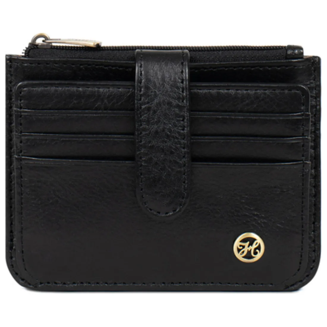 Porte-cartes ONDINE Noir Daisy en cuir