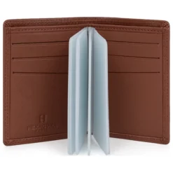 Porte-cartes Stop RFID Cuir SENSATION Cognac Aaron